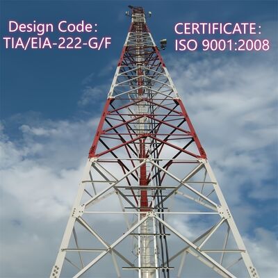 Tour à 3 pattes détachable galvanisée par immersion chaude de 50M rentable pour les télécoms de zone minière
