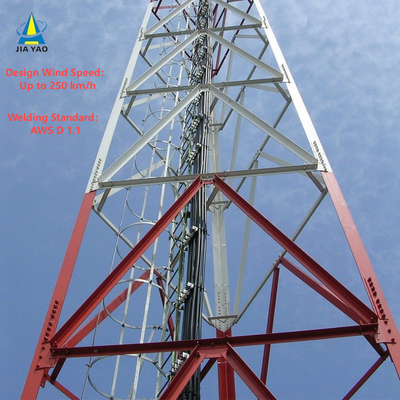 tour à pattes de télécom de la preuve 3 de rouille de 54M pour l'expansion agricole de signal de zone