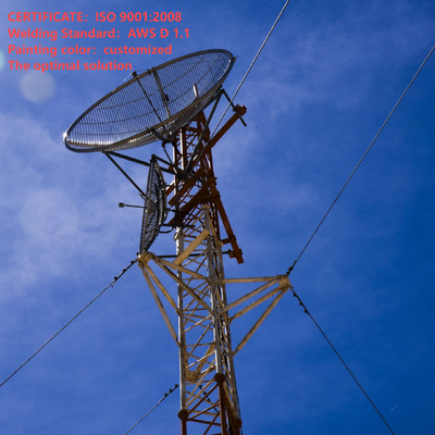 tour haubanée amicale de fil de 48 52M pour le projet de transmission de signal de diffusion