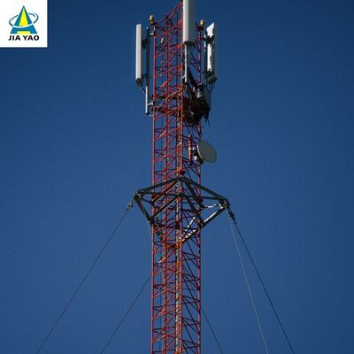 tour haubanée amicale de fil de 48 52M pour le projet de transmission de signal de diffusion