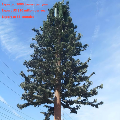 22 28 tour bionique galvanisée de télécom d'arbre par 36 mètres camouflée pour la région scénique touristique