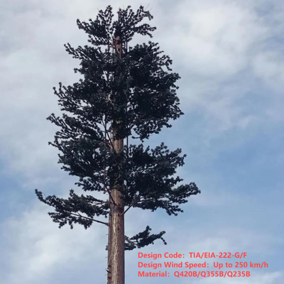 15 25 tour bionique faite sur commande de pin de 32 mètres pour la couverture de signal du parc de la ville 5G