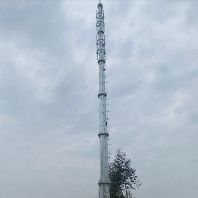 28 36 38 mètres de câble interne de routage Monopole tour pour la couverture 5G de passerelle piétonne