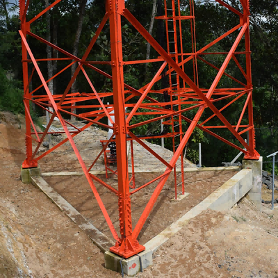 38 52 58M ont pré assemblé 3 délais de livraison courts de tour en acier d'angle à pattes pour le réseau de zone minière