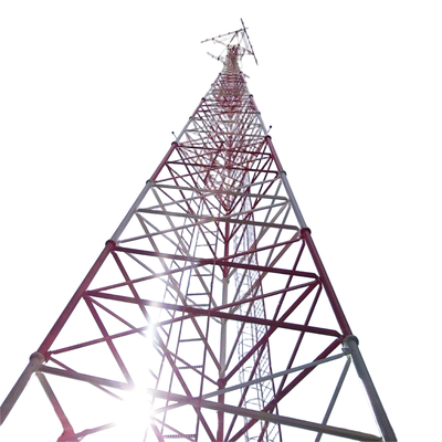 62M a intégré la tour de télécom de tube de l'échelle 3 pour le déploiement de télécom de parc de logistique