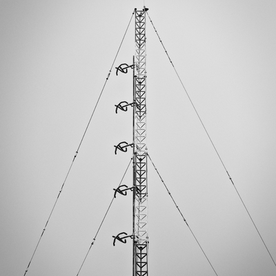 tour d'antenne haubanée résistante de vent de 40M pour la transmission de signal d'île côtière