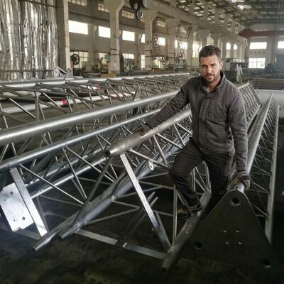 20 m 30 Meters Galvanized Tubular Steel Radio Antenna Telecommunication Guyed Mast Communication Telecom Triangular Guyed Tower