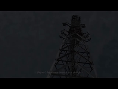 Tour en acier angulaire à 3 pattes